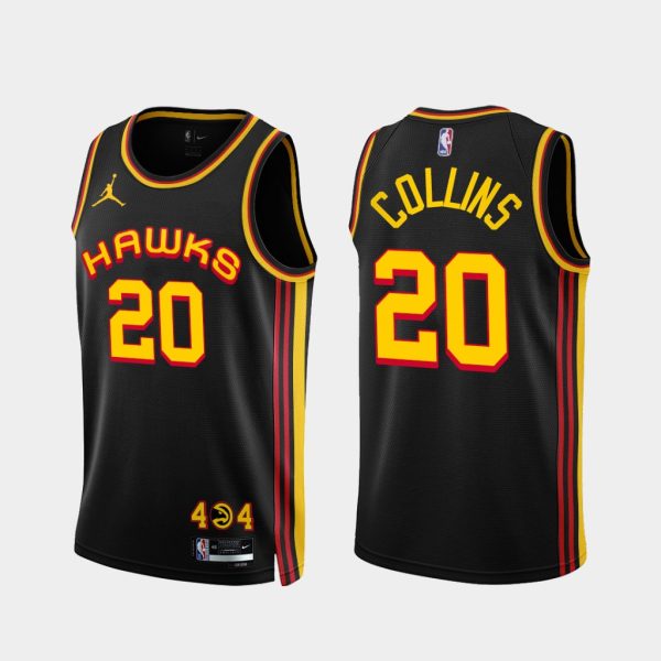 Atlanta Hawks John Collins 2022-23 Statement Edition Jersey Black Atlanta Hawks John Collins 2022-23 Statement Edition Jersey Black