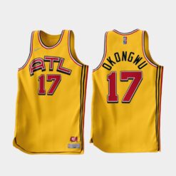 Atlanta Hawks Onyeka Okongwu 2022-23 Gold Earned Edition Jersey