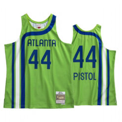 Atlanta Hawks Pistol Pete Maravich Green Throwback Jersey