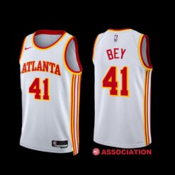 Atlanta Hawks Saddiq Bey 2022-23 Association Edition Jersey White