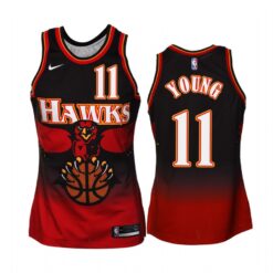 Atlanta Hawks Trae Young 2020 Red Throwback Jersey