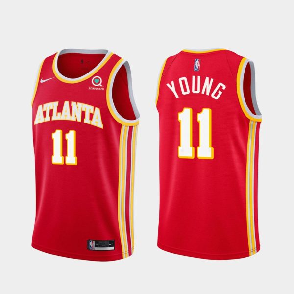 Atlanta Hawks Trae Young 2021 Red Icon Jersey Atlanta Hawks Trae Young 2021 Red Icon Jersey