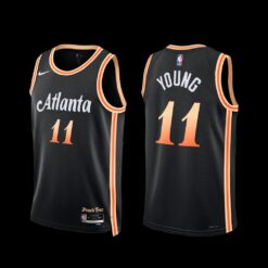 Atlanta Hawks Trae Young 2022-23 City Edition Jersey Black