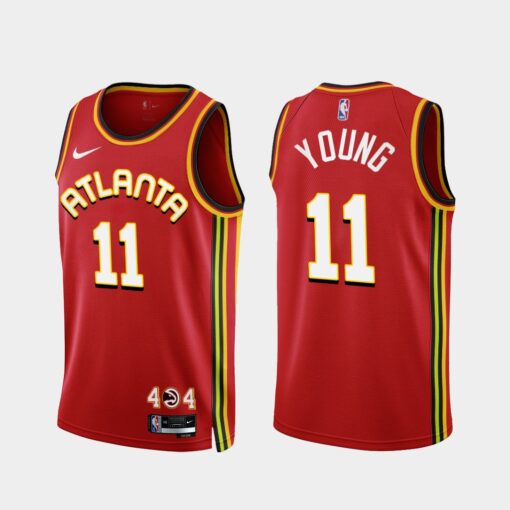 Atlanta Hawks Trae Young 2022-23 Red Icon Edition Jersey