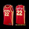 Atlanta Hawks Vit Krejci 2022-23 Icon Edition Jersey Red