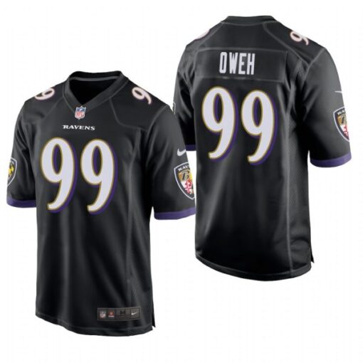Baltimore Ravens Jayson Oweh Black Limited Jersey