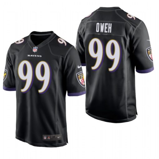 Baltimore Ravens Jayson Oweh Black Limited Jersey