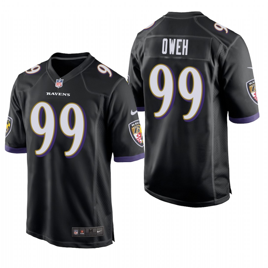 Baltimore Ravens Jayson Oweh Black Limited Jersey Baltimore Ravens Jayson Oweh Black Limited Jersey