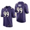 Baltimore Ravens JK Dobbins Color Rush Purple Limited Jersey