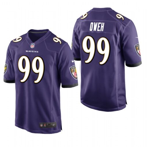 Baltimore Ravens Jayson Oweh Purple Limited Jersey