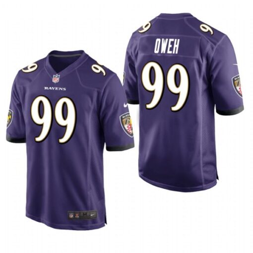 Baltimore Ravens Jayson Oweh Purple Limited Jersey