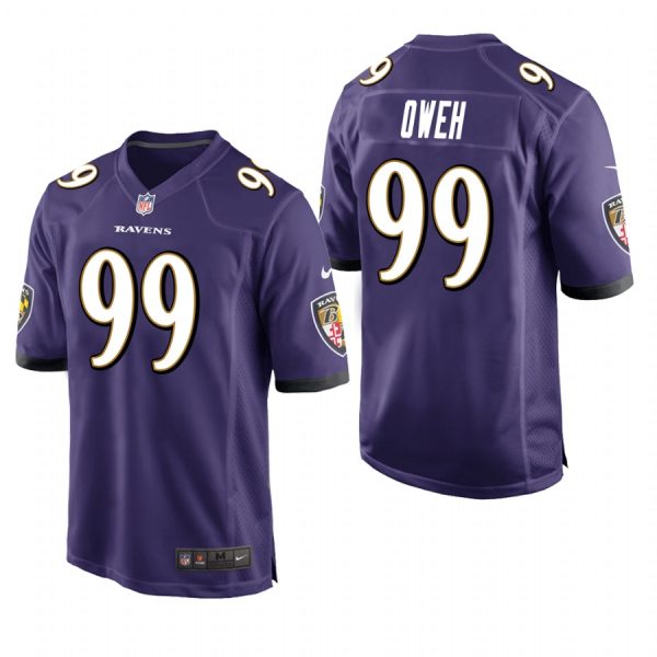 Baltimore Ravens Jayson Oweh Purple Limited Jersey Baltimore Ravens Jayson Oweh Purple Limited Jersey