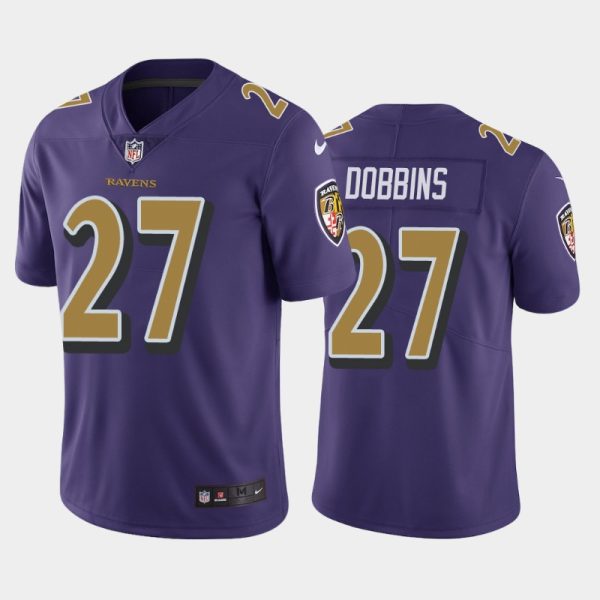 Baltimore Ravens JK Dobbins Color Rush Purple Limited Jersey Baltimore Ravens JK Dobbins Color Rush Purple Limited Jersey