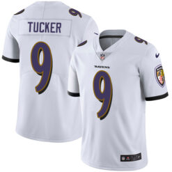 Baltimore Ravens Justin Tucker White Limited Jersey