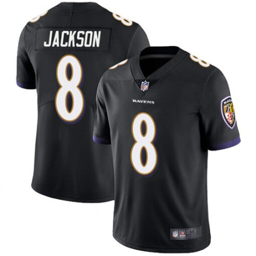 Baltimore Ravens Lamar Jackson Black Limited Jersey