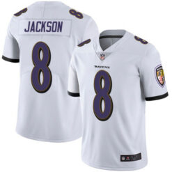 Baltimore Ravens Lamar Jackson White Limited Jersey