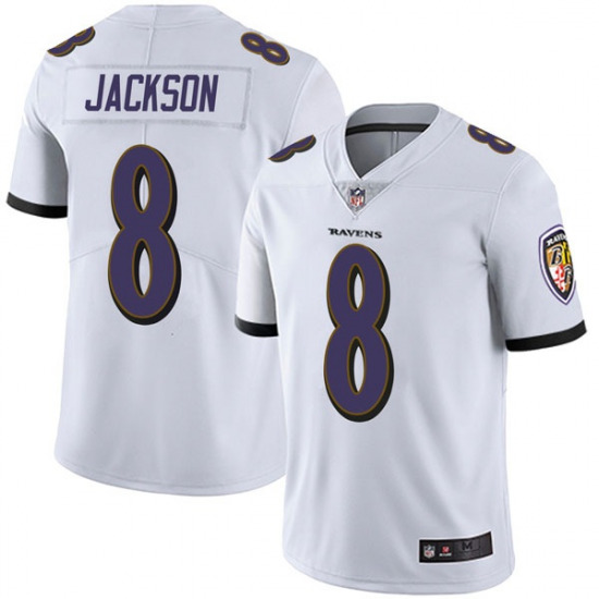 Baltimore Ravens Lamar Jackson White Limited Jersey Baltimore Ravens Lamar Jackson White Limited Jersey