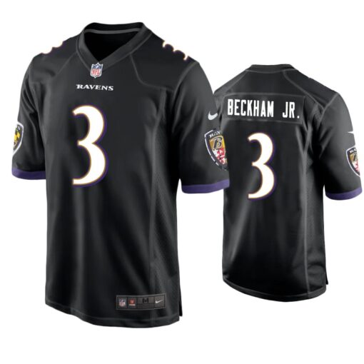 Baltimore Ravens Odell Beckham Jr Black Limited Jersey
