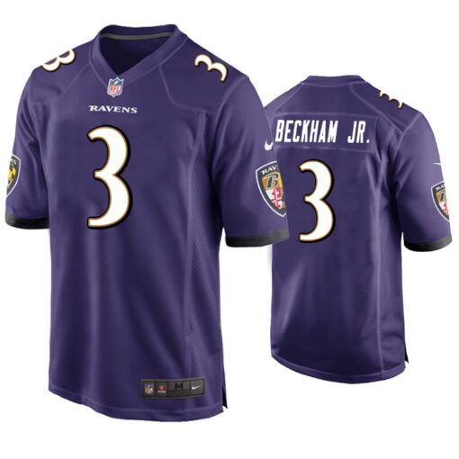 Baltimore Ravens Odell Beckham Jr Purple Limited Jersey