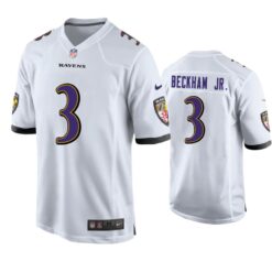 Baltimore Ravens Odell Beckham Jr White Limited Jersey