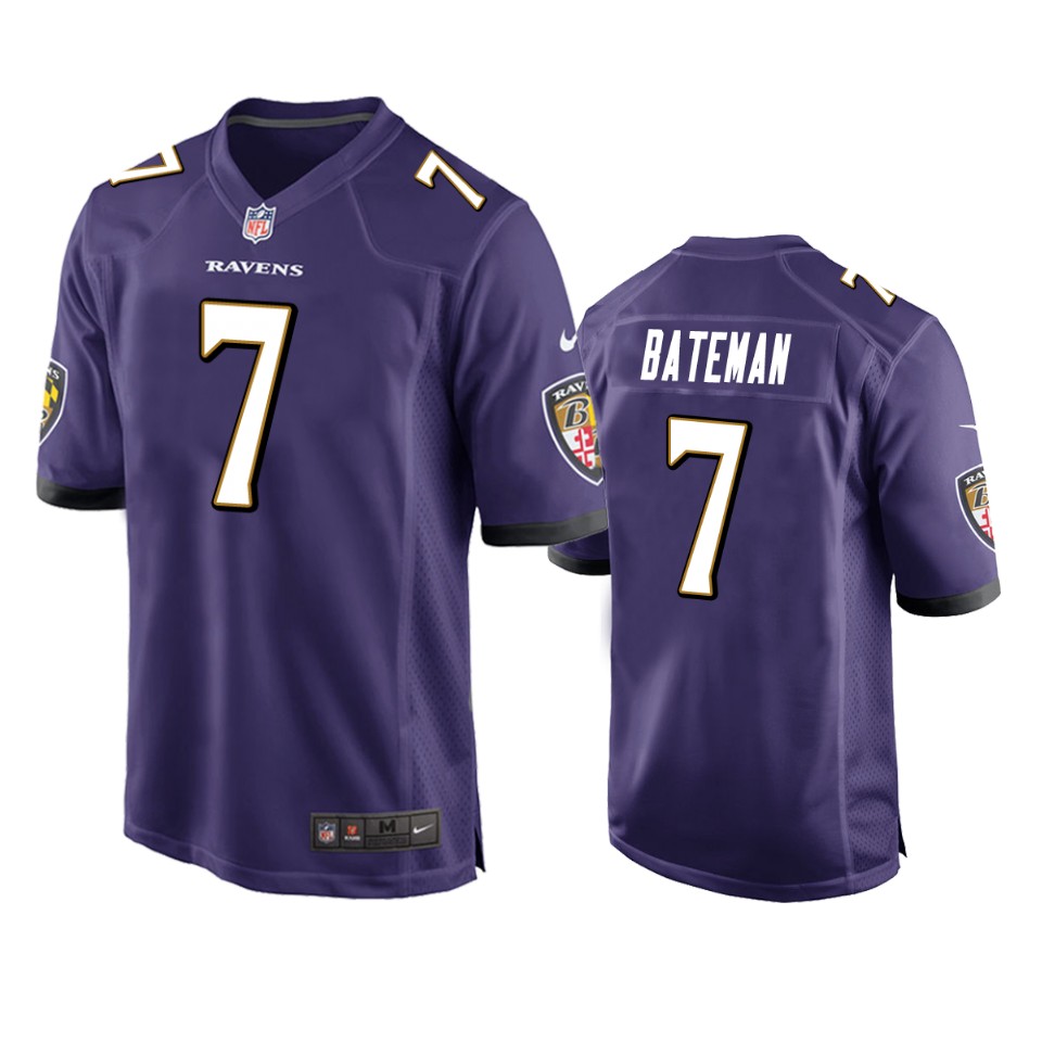 Baltimore Ravens Rashod Bateman Purple Limited Jersey Baltimore Ravens Rashod Bateman Purple Limited Jersey