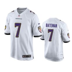 Baltimore Ravens Rashod Bateman White Limited Jersey
