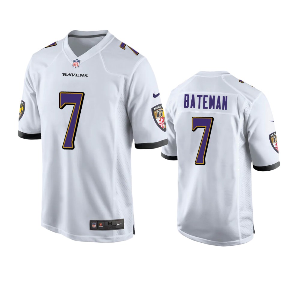 Baltimore Ravens Rashod Bateman White Limited Jersey Baltimore Ravens Rashod Bateman White Limited Jersey