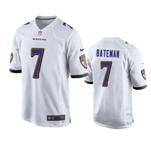 Baltimore Ravens Rashod Bateman White Limited Jersey