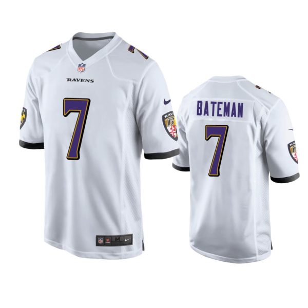 Baltimore Ravens Rashod Bateman White Limited Jersey Baltimore Ravens Rashod Bateman White Limited Jersey