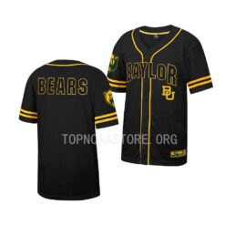 Baylor Bears Free Spirited Black College Baseball Jersey