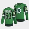 Boston Bruins Brad Marchand 2022 Reverse Retro 2.0 White Primegreen Jersey