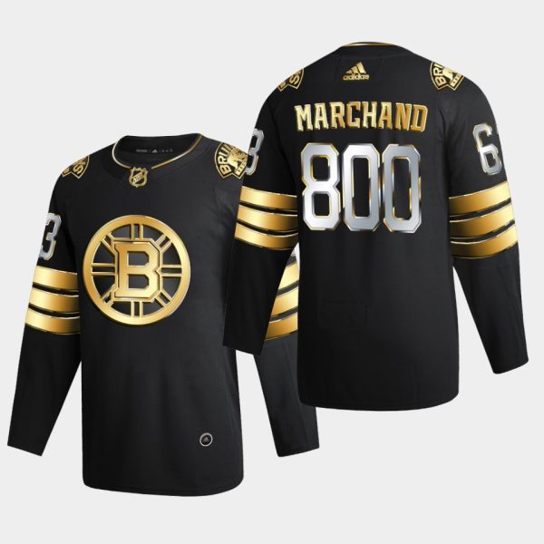 Boston Bruins Brad Marchand 800 Career Games Golden LimitedJersey Boston Bruins Brad Marchand 800 Career Games Golden LimitedJersey