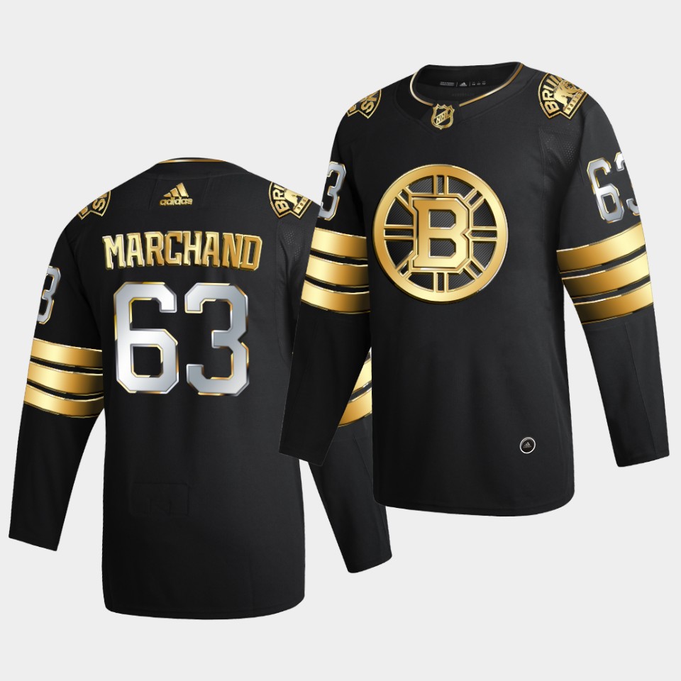 Boston Bruins Brad Marchand Golden Edition Limited Black Jersey Boston Bruins Brad Marchand Golden Edition Limited Black Jersey