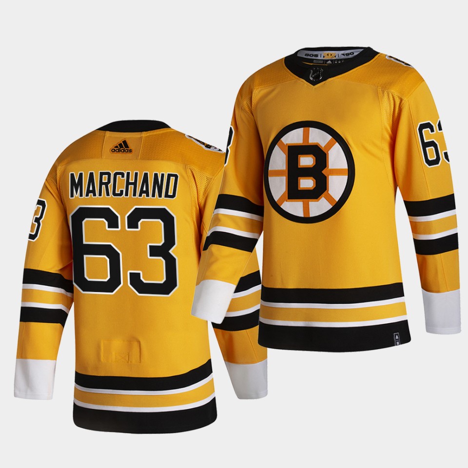 Boston Bruins Brad Marchand Reverse Retro Gold Jersey Boston Bruins Brad Marchand Reverse Retro Gold Jersey