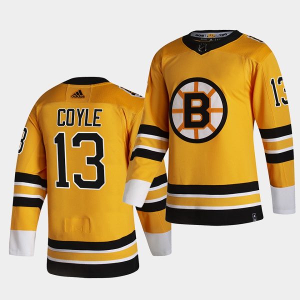 Boston Bruins Charlie Coyle 2021 Reverse Retro Gold Authentic Jersey Boston Bruins Charlie Coyle 2021 Reverse Retro Gold Authentic Jersey