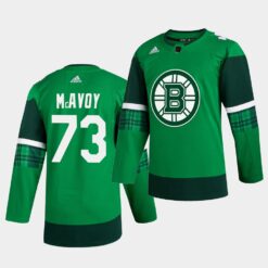 Boston Bruins Charlie McAvoy 2020 St. Patrick’s Day Authentic Player Green Jersey