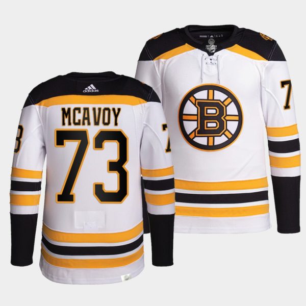 Boston Bruins Charlie McAvoy Away White Jersey Boston Bruins Charlie McAvoy Away White Jersey