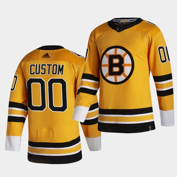 Boston Bruins Custom Reverse Gold Jersey Boston Bruins Custom Reverse Gold Jersey
