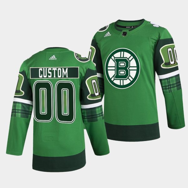 Boston Bruins Custom St Patricks Day Green Jersey Boston Bruins Custom St Patricks Day Green Jersey