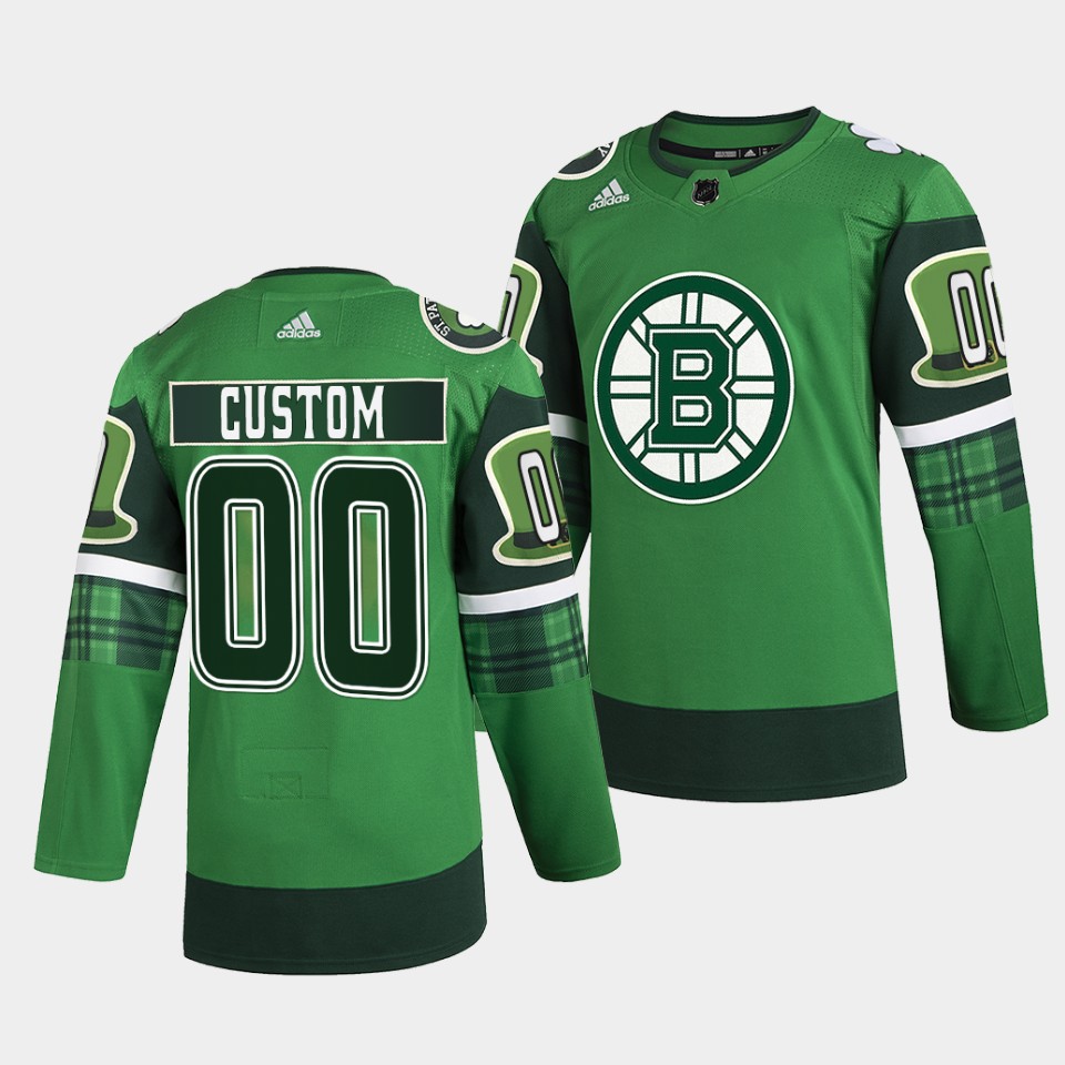 Boston Bruins Custom St Patricks Day Green Jersey Boston Bruins Custom St Patricks Day Green Jersey