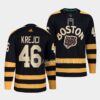 Boston Bruins David Krejci 2021 Reverse Retro Gold Authentic Jersey
