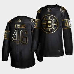 Boston Bruins David Krejci Golden Edition Black Jersey