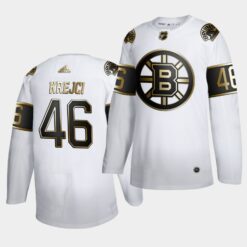Boston Bruins David Krejci Golden Edition White Limited Jersey