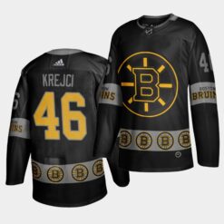 Boston Bruins David Krejci Logo sleeve Breakaway Jersey