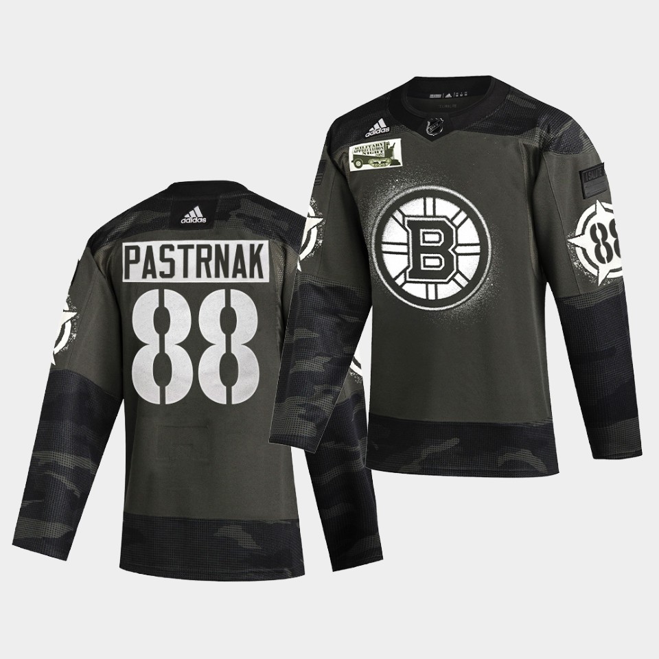 Boston Bruins David Pastrnak 2021 Military Night Camo Limited Jersey Boston Bruins David Pastrnak 2021 Military Night Camo Limited Jersey