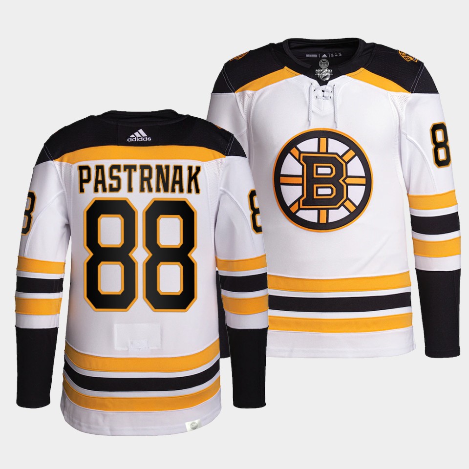 Boston Bruins David Pastrnak Away White Jersey Boston Bruins David Pastrnak Away White Jersey
