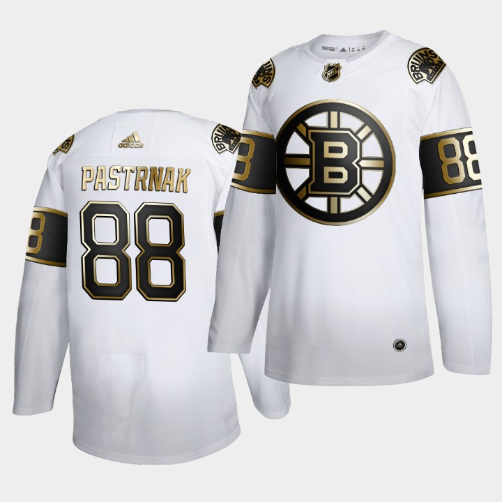 Boston Bruins David Pastrnak Golden Edition White Limited Jersey Boston Bruins David Pastrnak Golden Edition White Limited Jersey