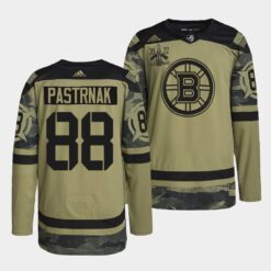Boston Bruins David Pastrnak Primegreen Authentic Camo 2022 Military Appreciation Night Jersey