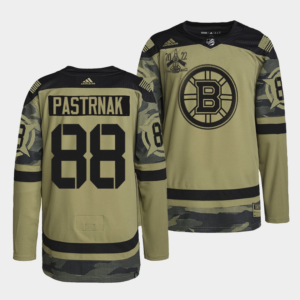 Boston Bruins David Pastrnak Primegreen Authentic Camo 2022 Military Appreciation Night Jersey Boston Bruins David Pastrnak Primegreen Authentic Camo 2022 Military Appreciation Night Jersey