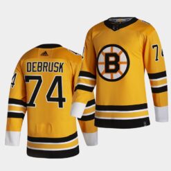 Boston Bruins Jake Debrusk 2021 Reverse Retro Gold Authentic Jersey